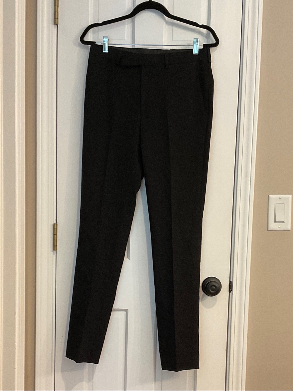 Dkny Black Straight Leg Dress Pants